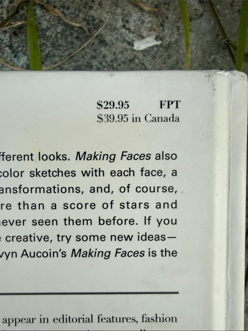 Kevyn Aucoin Making Faces Book – White Cover with Blue Eyes and Pink Blush - Picture 6 of 10